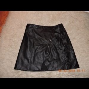 Banana Republic Asymmetrical Leather Skirt